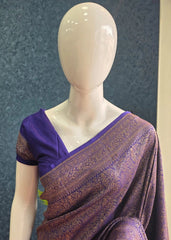 Brocade Banaras -  Purple