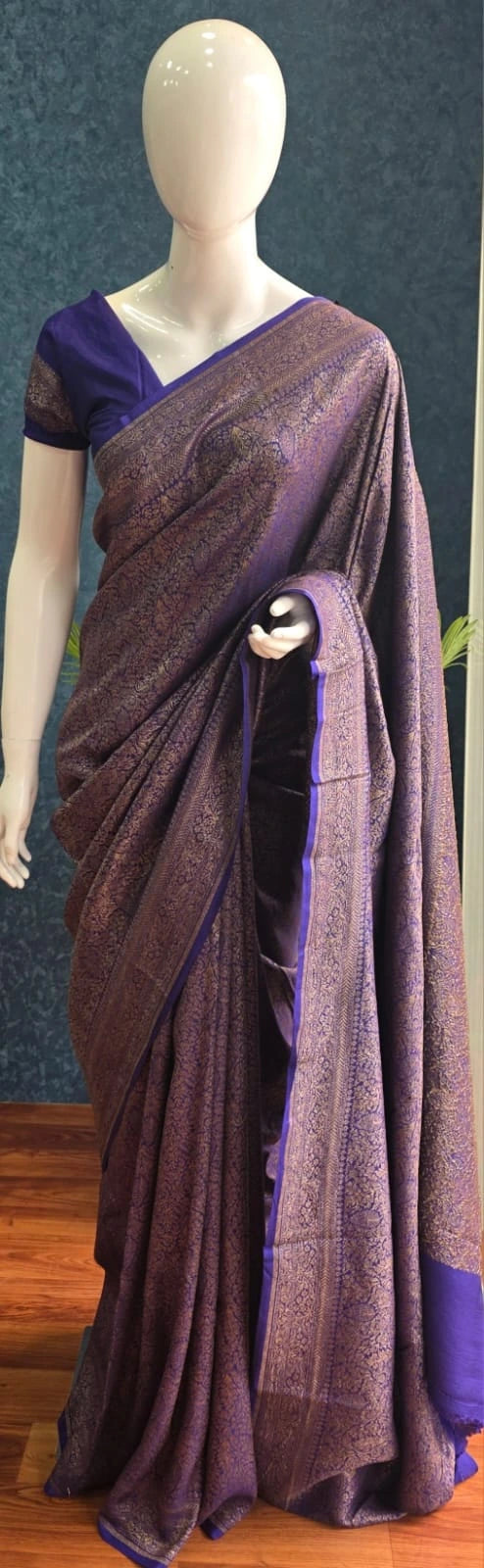 Brocade Banaras -  Purple