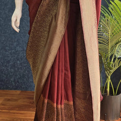 Crush Tussar Crepe Saree