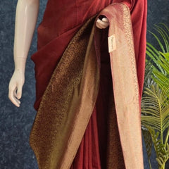 Crush Tussar Crepe Saree