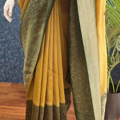 Crush Tussar Crepe Saree