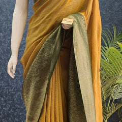 Crush Tussar Crepe Saree