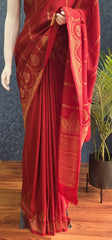 Munga Silk Deep Red Blue