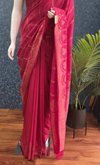 Munga Silk Rani Pink Yellow