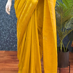 Soft Contrast Semi Silk Saree