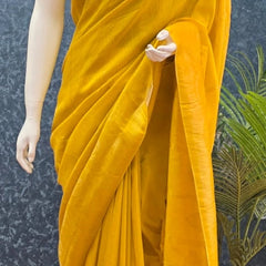 Soft Contrast Semi Silk Saree