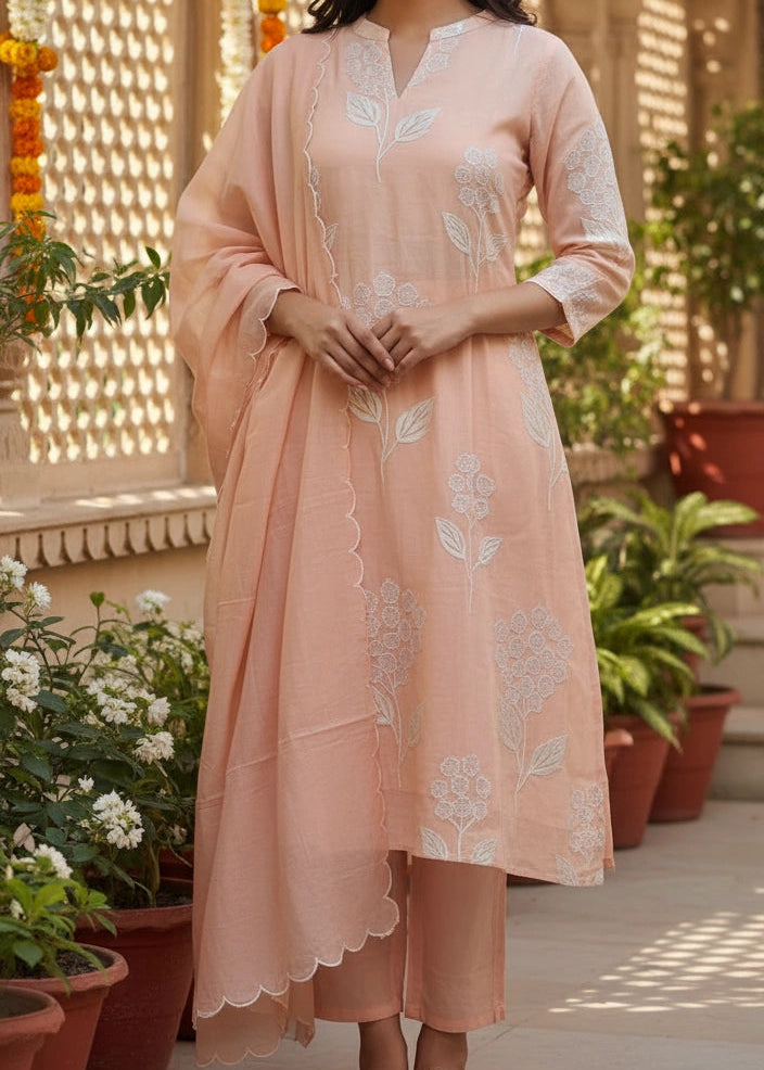 Salwar Suit 3 Piece Alia Peach