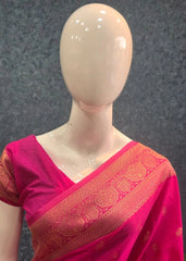 Pani Silk self Rani Pink