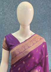 Pani Silk Self Dark Purple