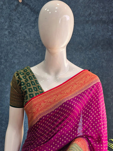 Pure Banarasi Saree 3D combinations