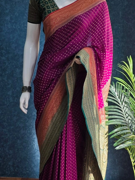 Pure Banarasi Saree 3D combinations