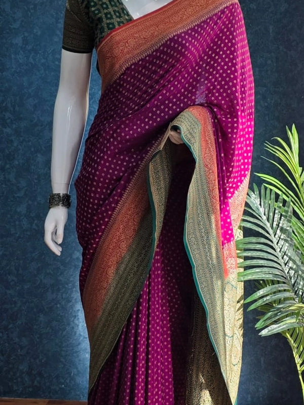 Pure Banarasi Saree 3D combinations