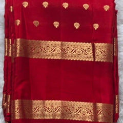 Semi Crepe Red