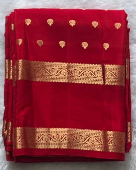 Semi Crepe Red