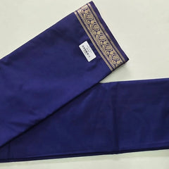 Mango Navy Blue Semi Crepe Silk Saree