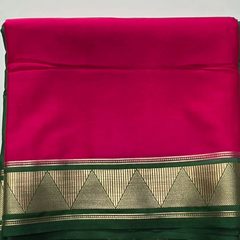 Half & Half Semi Crepe Silk Saree