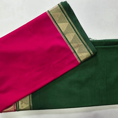 Half & Half Semi Crepe Silk Saree
