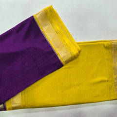 Half & Half Semi Crepe Silk Saree