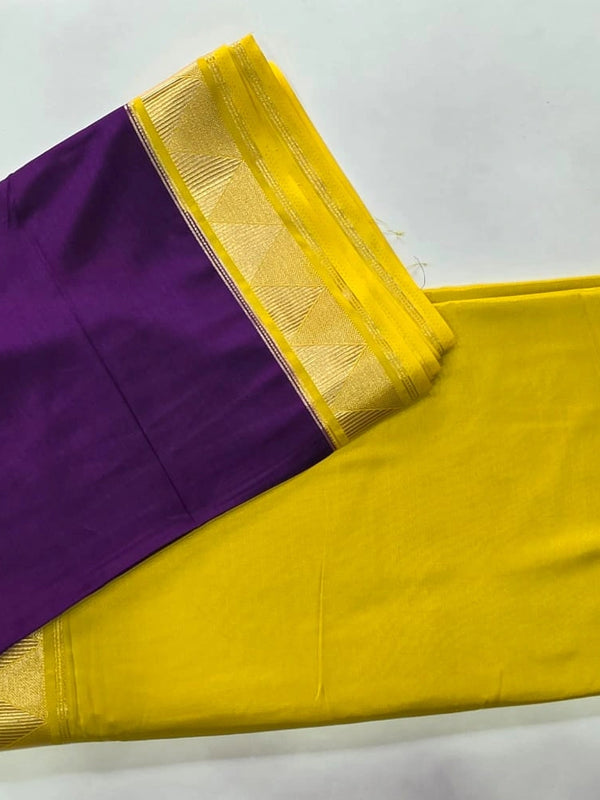 Half & Half Semi Crepe Silk Saree
