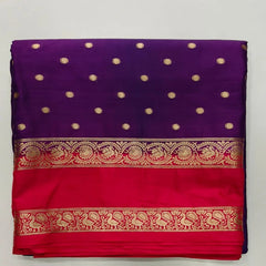 Semi Crepe Silk Saree small buttas