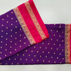 Semi Crepe Silk Saree small buttas