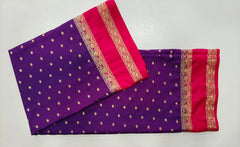 Crepe Silk Butta Purple Pink