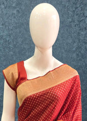 Gorgette Butta  Maroon