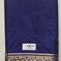 Mango Navy Blue Semi Crepe Silk Saree