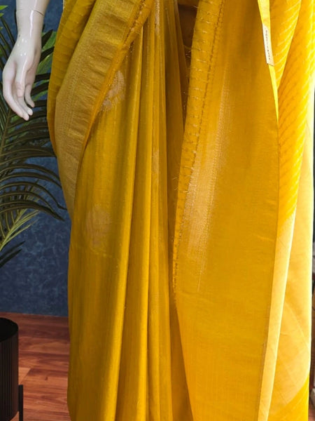 Gorgette Lines Saree