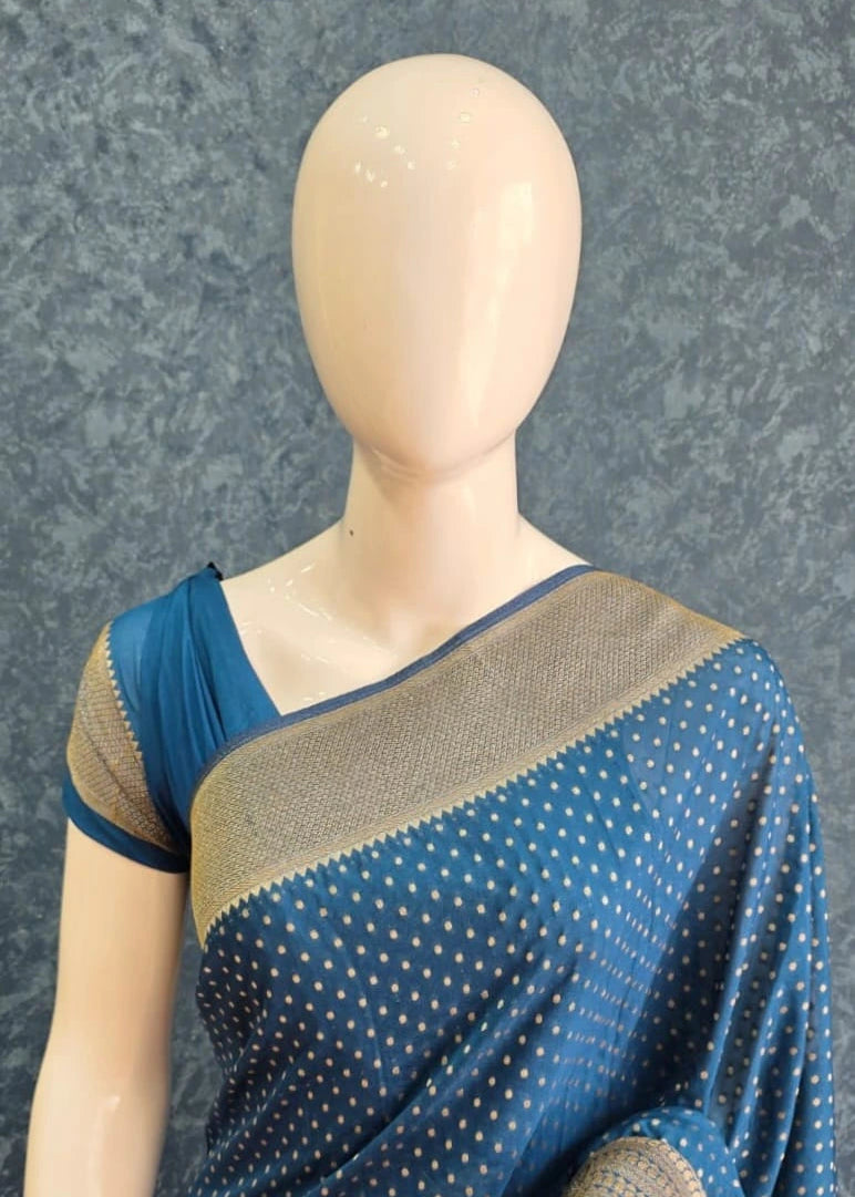 Gorgette Butta Blue