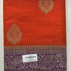 Contrast Rani Pink Green Matka Silk Saree