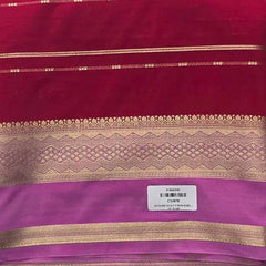 Contrast Semi Crepe Silk Saree