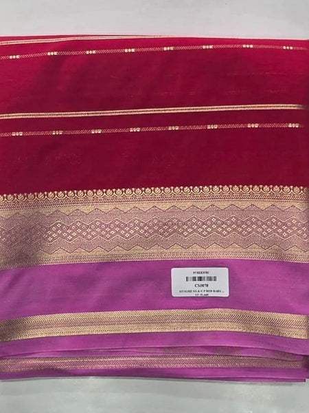 Contrast Semi Crepe Silk Saree