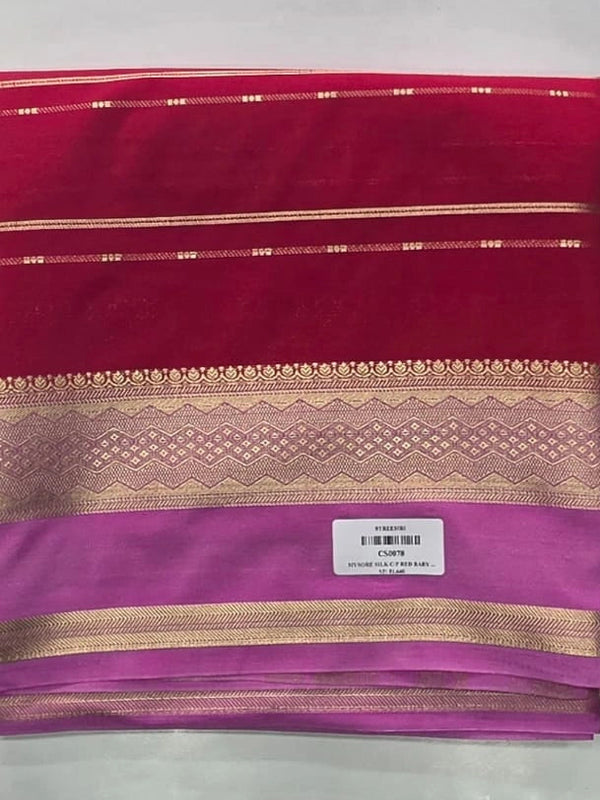 Contrast Semi Crepe Silk Saree