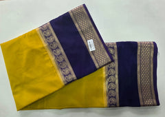 Crepe Silk Mustard Purple