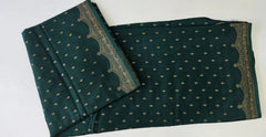 Bottle Green Tussar Crepe Saree