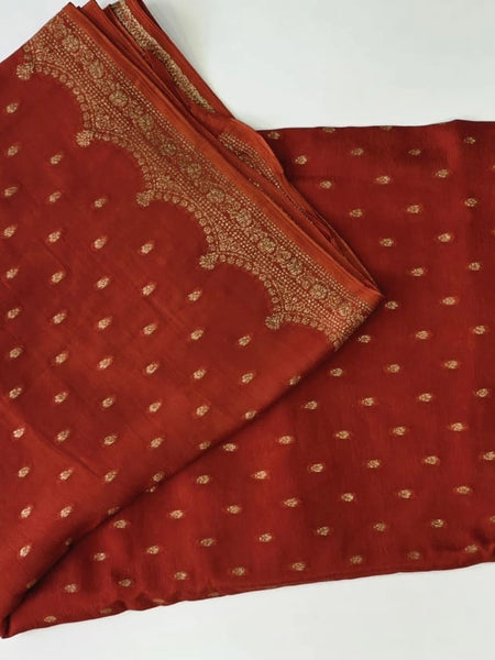 Tussar Crepe  Silk Saree