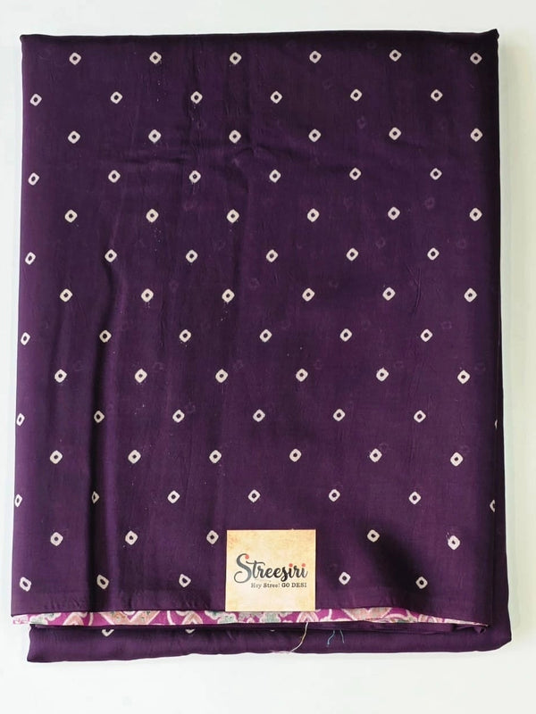 Purple Butta Chanderi Saree