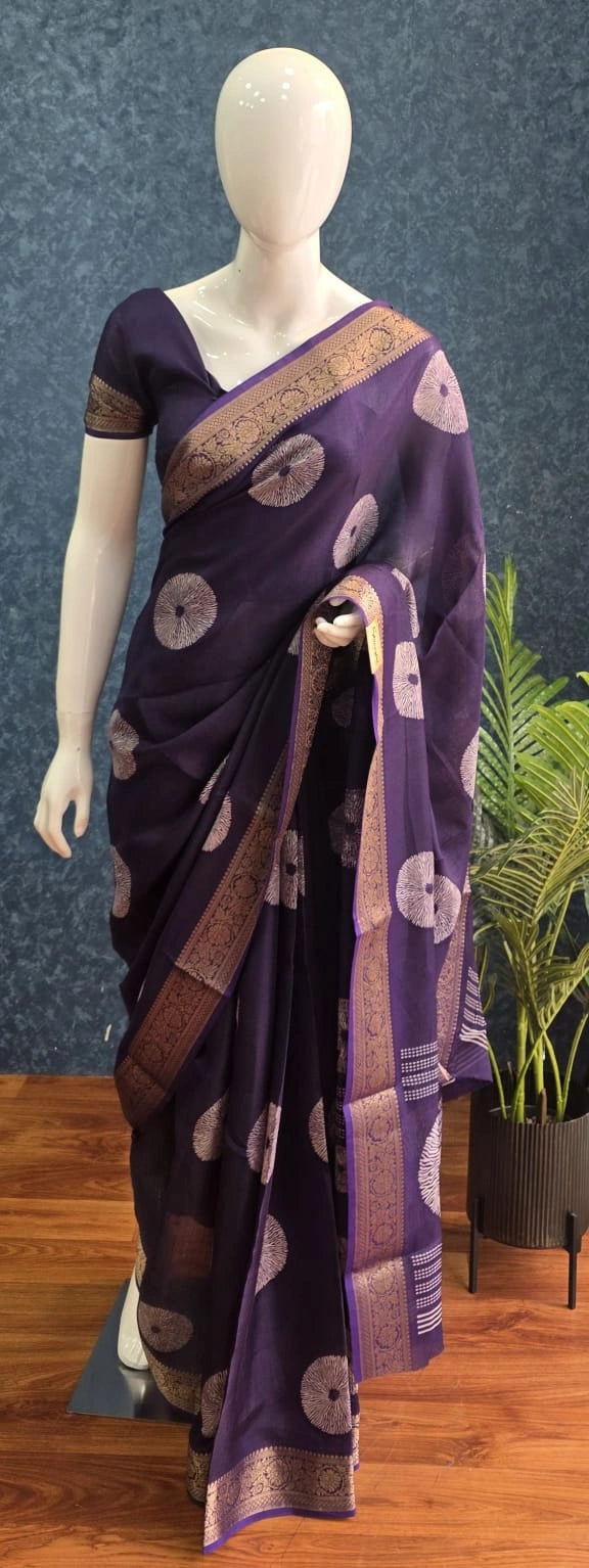 Soft Silk Anandi Purple