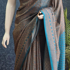 Brocade Pink Banarasi Silk Saree