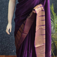 Temple Border Semi Silk Saree