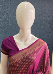 Mushru Kathan Silk Purple
