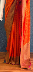Gorgette Butta - Orange - Pink