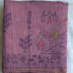 Jamdhani  Linen Saree