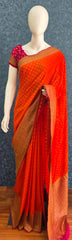 Gorgette Butta - Orange - Pink