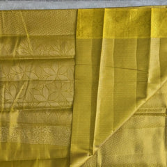 Brocade Yellow Semi Silk Saree