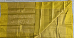 Brocade Yellow Semi Silk Saree