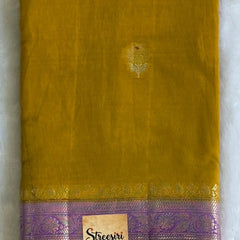 Tata Copper Rust Orange Semi Silk Saree