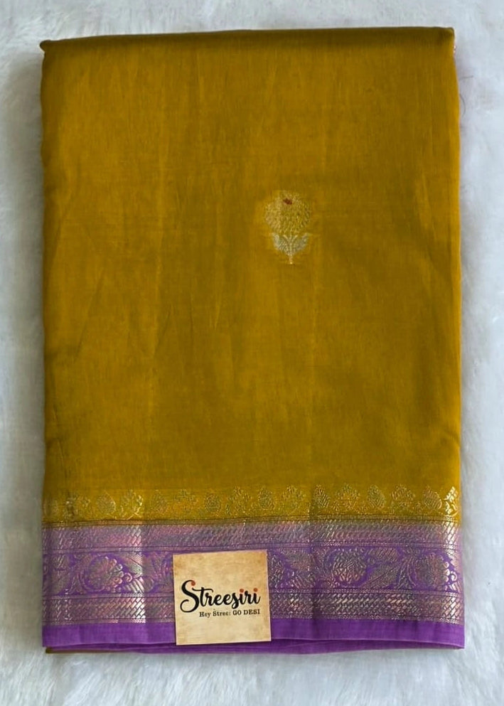 Tata Copper Mustard Semi Silk Saree