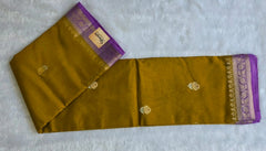Tata Copper Mustard Semi Silk Saree